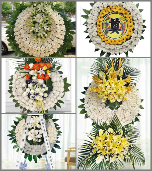 广东肇庆市广宁县坑口镇古兴村花圈速递