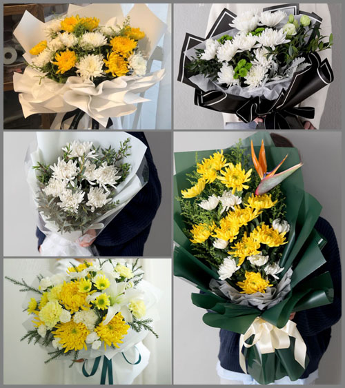 广东肇庆市广宁县坑口镇古兴村白事花束代送